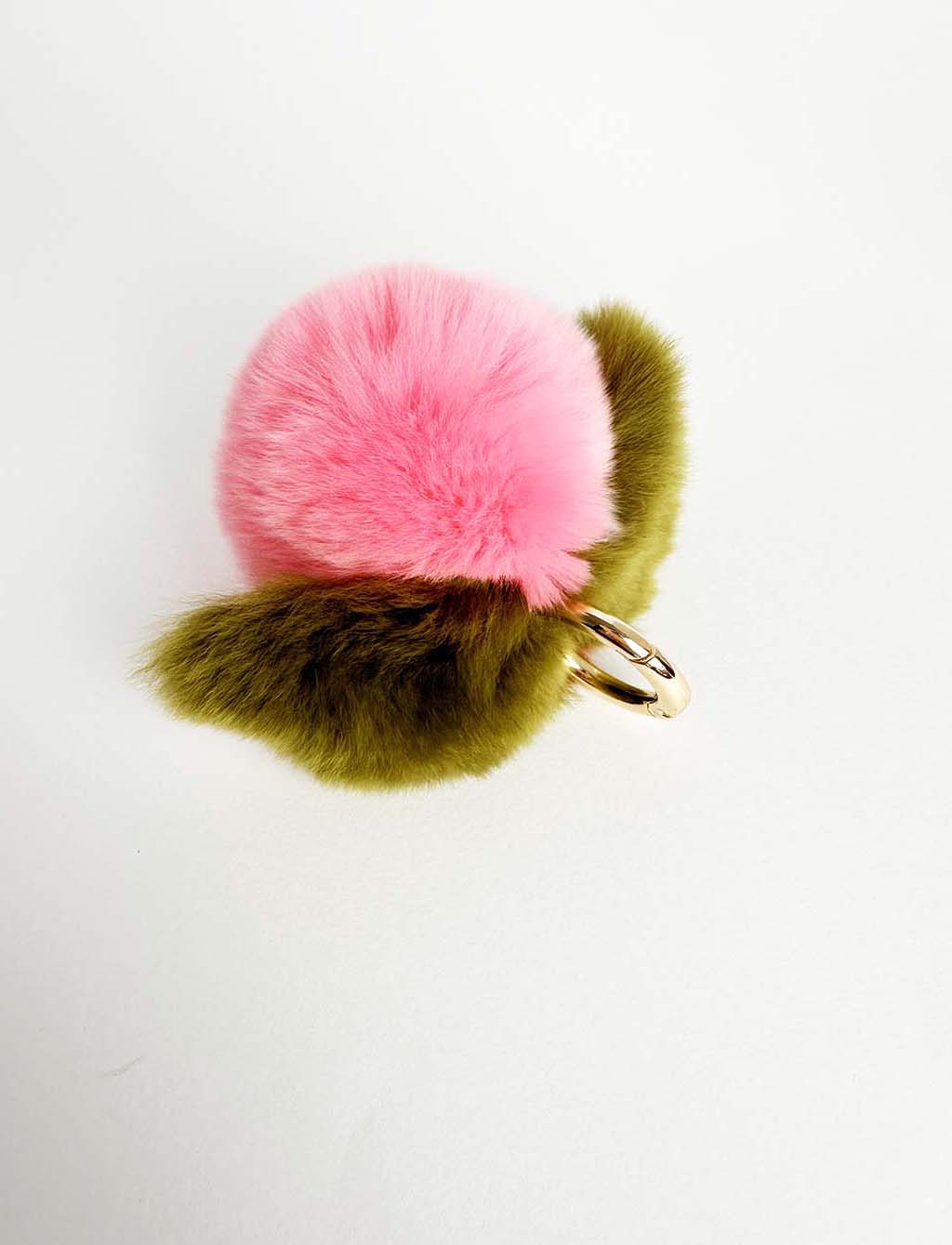 Plush Peach Key Chain