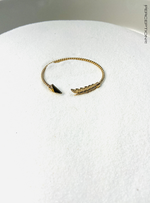 Gold Tone Arrow Bracelet - Perception0one.com