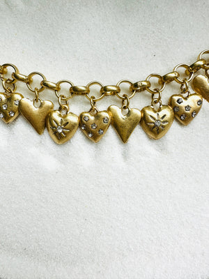 I Love You Matt Charm Bracelet with Hearts - Perception0one.com