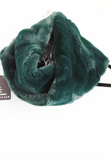 183 Olive - Faux Fur Snood  - Scarf - Perception0one.com