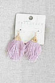 343 Pink -  Feather / Gold Earrings - Perception0one.com