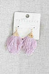 343 Pink -  Feather / Gold Earrings - Perception0one.com