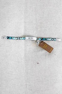 401 Teal - HOPE Embossed Bracelets - Perception0one.com