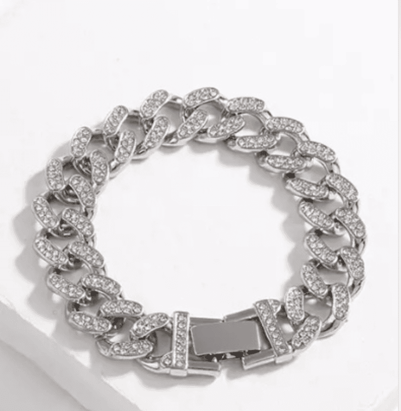 Chunky Chain Bracelet with Embellishments - Perception0one.com