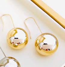 Round Ball Chain Earrings - Perception0one.com